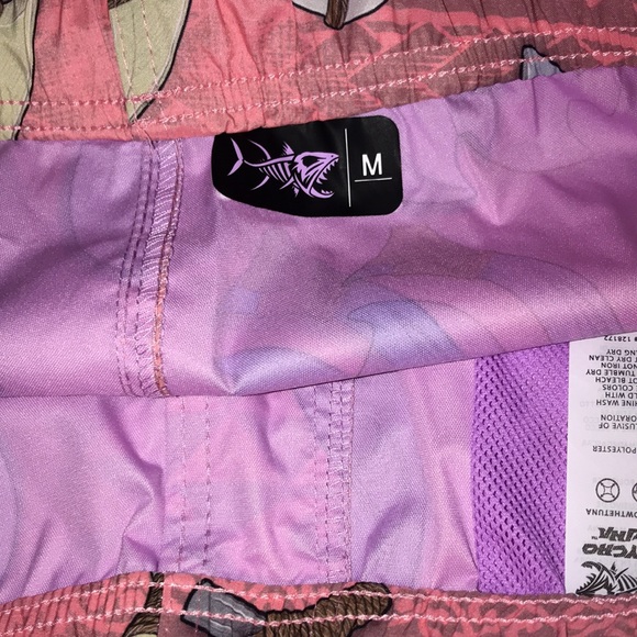 Psycho Tuna M or XL swim trunks Tropical Peach New - Picture 4 of 12